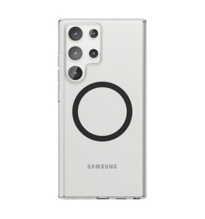 Чехол-накладка VLP Puro Case with MagSafe для смартфона Samsung Galaxy S24 Ultra Transparent