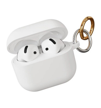 Чехол силиконовый VLP Charm Case Soft Touch для Apple AirPods 4 White