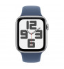 Умные часы Apple Watch SE (2024) 44mm Aluminum Case with Sport Band M/L Silver/Denim