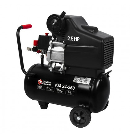 Компрессор поршневой Quattro Elementi KM 24-260 Black