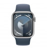 Умные часы Apple Watch Series 9 45mm Aluminum Case with Sport Band M/L Silver/Storm Blue