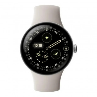Умные часы Google Pixel Watch 4 45mm Polished Silver/Porcelain