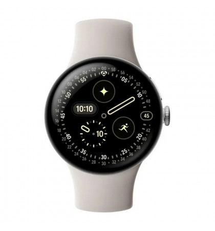 Умные часы Google Pixel Watch 4 45mm Polished Silver/Porcelain
