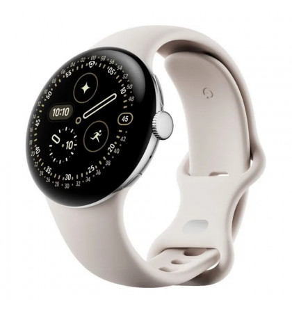 Умные часы Google Pixel Watch 4 45mm Polished Silver/Porcelain