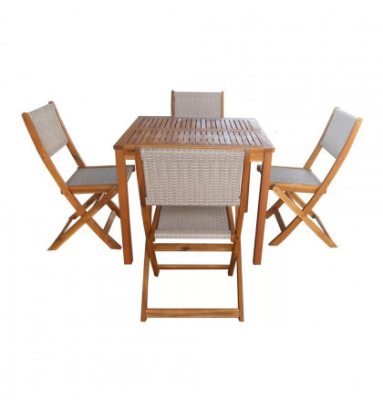 Набор садовой мебели Thinh Phu TP4098 5 предметов Brown/Gray