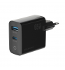 СЗУ Breaking Mountain Series 65W 1xType-C+USB-A QC3.0 WC20 Black
