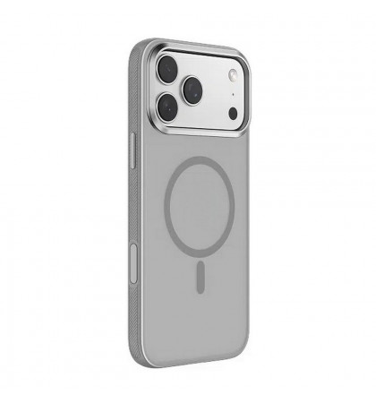 Чехол-накладка Comma Joy Elegant Magnetic Anti-Shock Case(Built-In Touch) для iPhone 17 Pro Max Titanium Gray