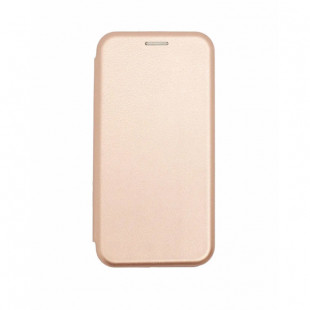 Книжка силиконовая основа боковая (Samsung Galaxy A01 Core) Золотая