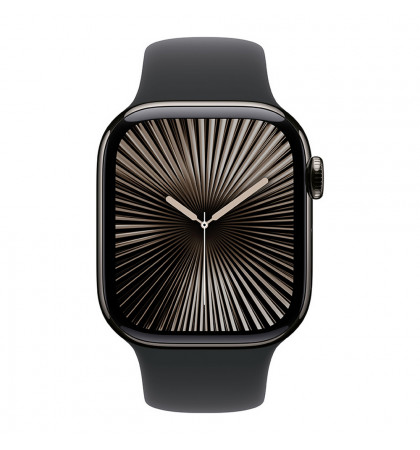 Умные часы Apple Watch Series 10 46mm Titanium Case with Sport Band M/L Slate/Black