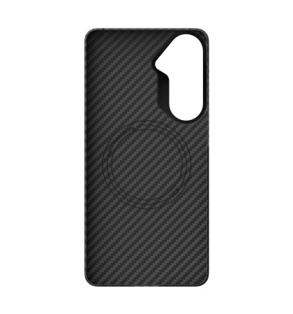 Чехол-накладка VLP Kevlar Сase MagSafe для Samsung S26 Plus Black