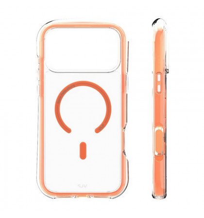 Чехол-накладка VLP Bubble Case with MagSafe для смартфона Apple iPhone 17 Pro Max Orange