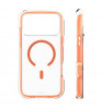 Чехол-накладка VLP Bubble Case with MagSafe для смартфона Apple iPhone 17 Pro Max Orange