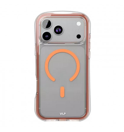 Чехол-накладка VLP Bubble Case with MagSafe для смартфона Apple iPhone 17 Pro Max Orange