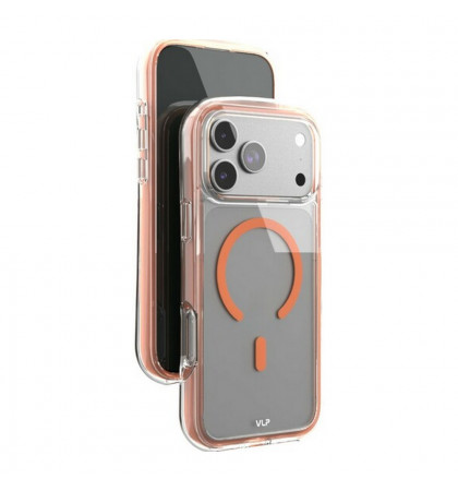 Чехол-накладка VLP Bubble Case with MagSafe для смартфона Apple iPhone 17 Pro Max Orange