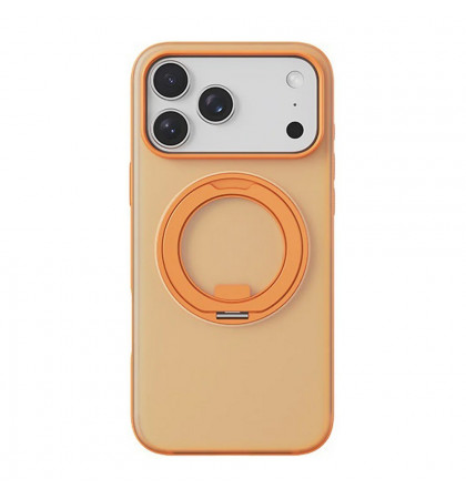 Чехол-накладка Comma Joy Elegant Magnetic 360 Rotating Stand Case для iPhone 17 Pro Max Orange