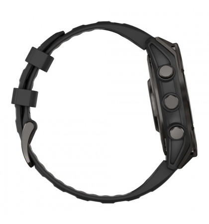 Умные часы Garmin Fenix 8 47mm Solar Sapphire DLC Carbon Gray/Black