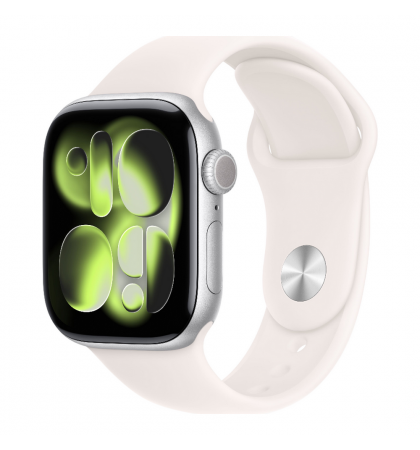 Умные часы Apple Watch Series 11 42mm Aluminum Case with Sport Band S/M Silver/Light Blush