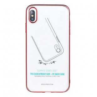 Накладка Devia Glimmer Series case (iPhone X/XS) Red