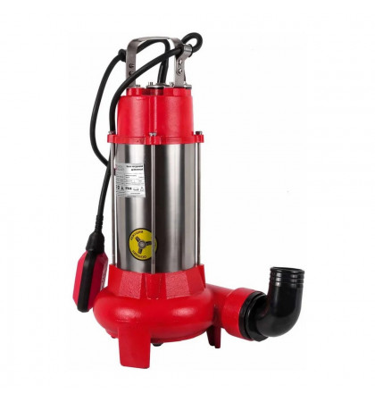 Дренажный садовый насос Quattro Elementi Sewage 1100F Ci-Cut Red/Silver