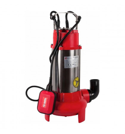 Дренажный садовый насос Quattro Elementi Sewage 1100F Ci-Cut Red/Silver