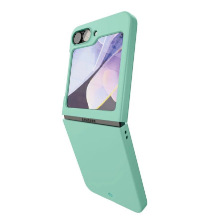 Чехол-накладка VLP Flex Сase для смартфона Samsung Galaxy Z Flip 6 Mint Green