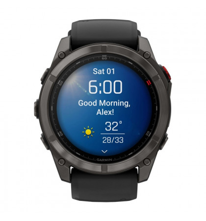 Умные часы Garmin Fenix 8 Pro 51mm Amoled Sapphire Carbon Gray/Pebble Gray