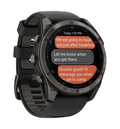 Умные часы Garmin Fenix 8 Pro 51mm Amoled Sapphire Carbon Gray/Pebble Gray