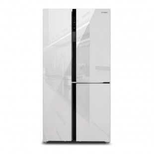 Холодильник Hyundai CS6073FV White Glass