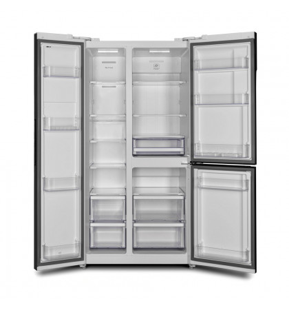 Холодильник Hyundai CS6073FV White Glass