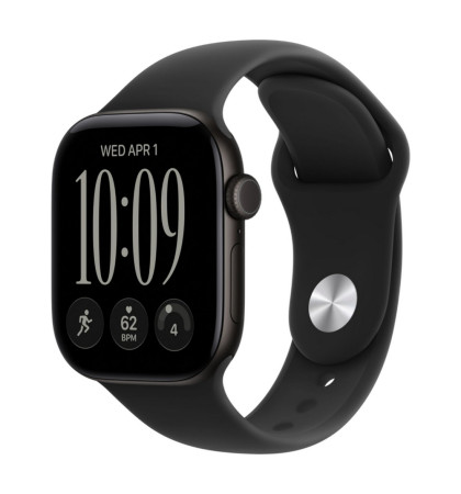 Умные часы Apple Watch Series 12 46mm Aluminium Case with Sport Band M/L Black/Black