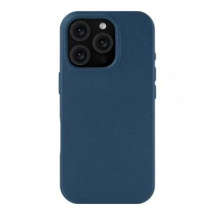 Чехол-накладка uBear Capital Leather Mag Case для смартфона Apple iPhone 16 Pro Dark Blue