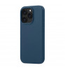 Чехол-накладка uBear Capital Leather Mag Case для смартфона Apple iPhone 16 Pro Dark Blue