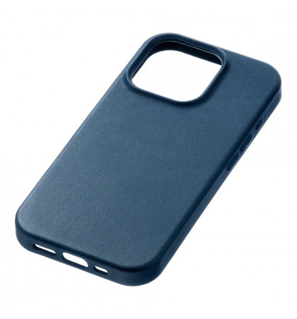 Чехол-накладка uBear Capital Leather Mag Case для смартфона Apple iPhone 16 Pro Dark Blue