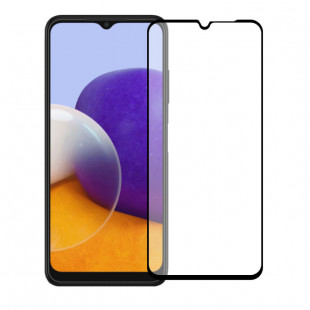 Защитное стекло 3D FullGlue (Samsung Galaxy A22) Black