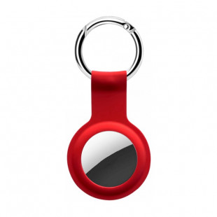 Чехол-брелок Devia Leather Key Ring для AirTag Red