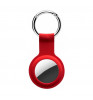 Чехол-брелок Devia Leather Key Ring для AirTag Red