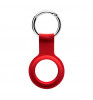 Чехол-брелок Devia Leather Key Ring для AirTag Red