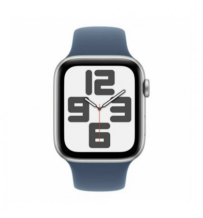 Умные часы Apple Watch SE (2024) 40mm Aluminum Case with Sport Band M/L Silver/Denim