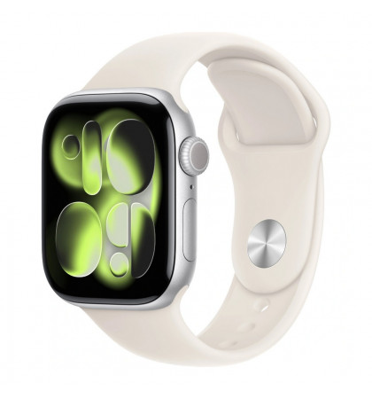 Умные часы Apple Watch Series 11 42mm Aluminum Case with Sport Band S/M Silver/Starlight