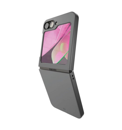 Чехол-накладка VLP Flex Сase для смартфона Samsung Galaxy Z Flip 6 Grey