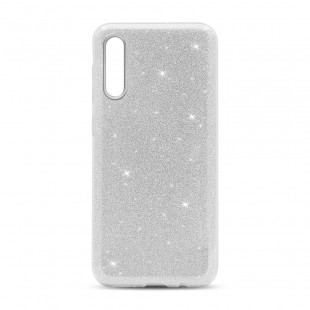 Чехол-накладка силиконовая с блестками для Samsung Galaxy A7 2018 Се..