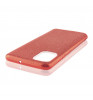 Силиконовый чехол с блестками (Samsung Galaxy A31) Красный