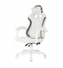 Кресло игровое Knight Wolf WH White