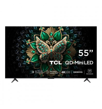 55" Телевизор TCL 55C6K Black