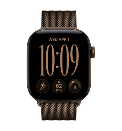 Умные часы Apple Watch Series 12 42mm Dark Bronze Aluminum Milanese Loop
