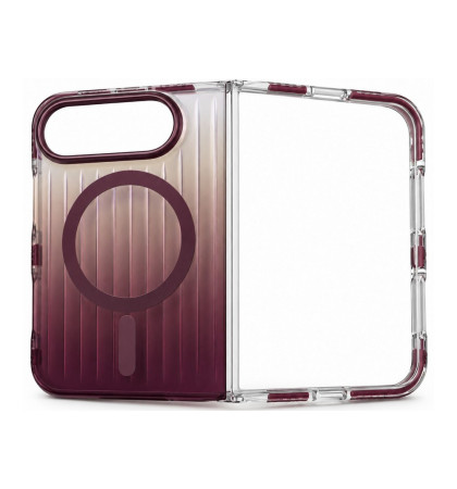 Чехол-накладка VLP Pulse Case с MagSafe для iPhone Duo Burgundy 
