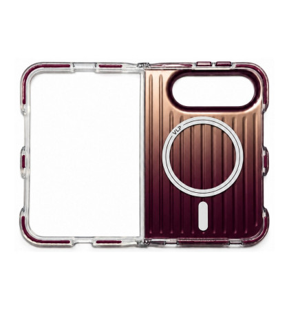 Чехол-накладка VLP Pulse Case с MagSafe для iPhone Duo Burgundy 