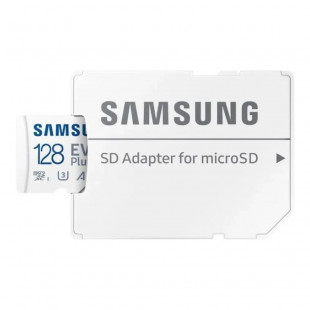 Карта памяти microSDXC Samsung EVO Plus MB-MC128SA + adapter 128Gb White