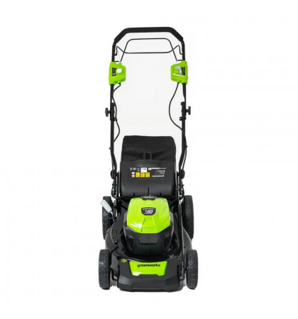 Газонокосилка роторная Greenworks GD40LM46SP Green