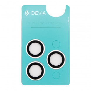 Защитное стекло для камеры Devia Peak Series Lens Protector для iPhone 16 Pro/16 Pro Max Bright Silver